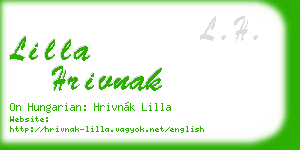 lilla hrivnak business card